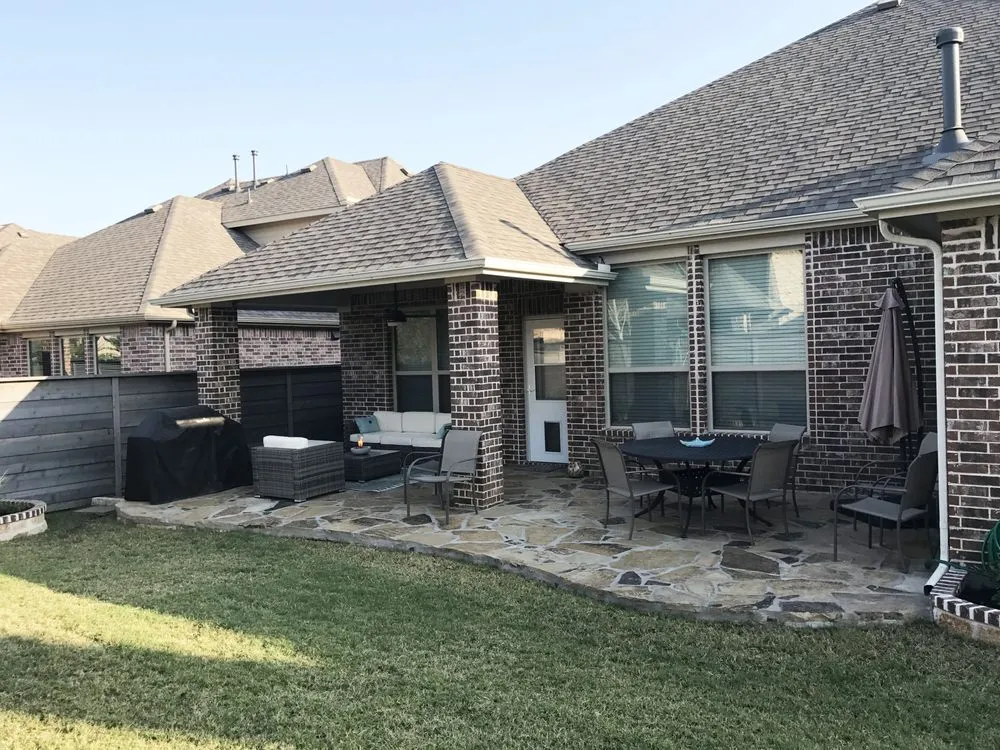 Affordable landscape installation in Lewisville, TX by Green Thumb Landscaping