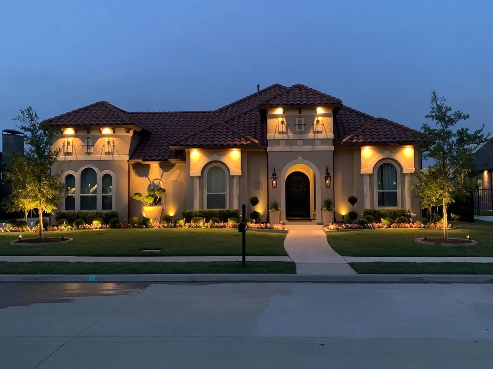 Custom garden landscaping for outdoor upgrades in Lewisville, TX by Green Thumb Landscaping