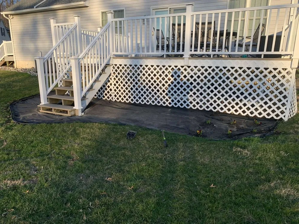 Custom outdoor landscaping with custom design in Oxford, PA by Green Thumb Solutions