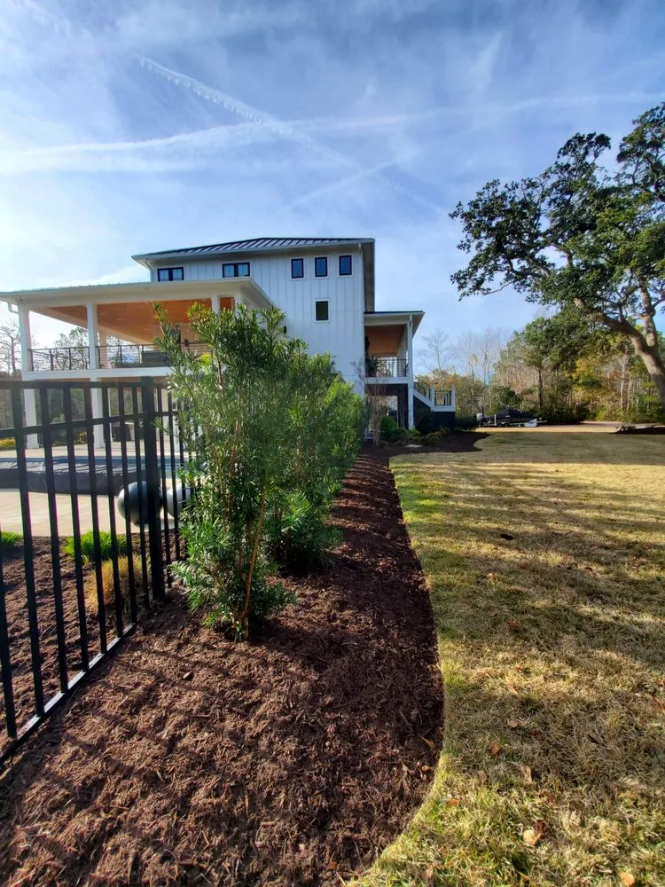 Affordable outdoor landscaping in Castle Hayne, NC by Green Tides Lawn