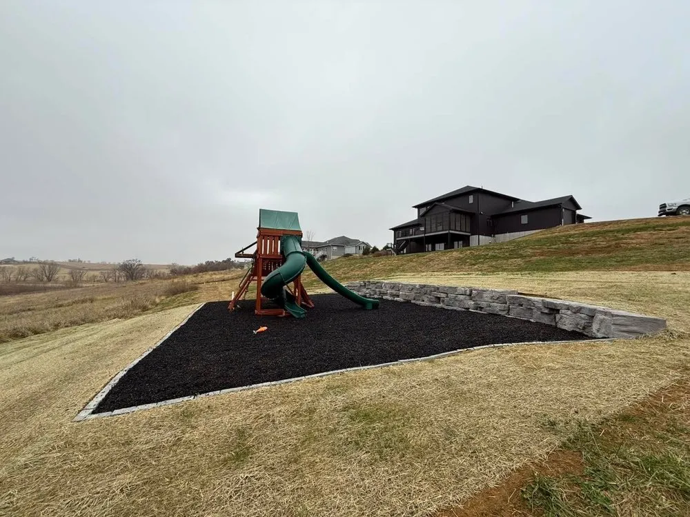 Affordable outdoor landscaping for residential properties in Parnell, IA by Green Top Lawn Care & Landscaping