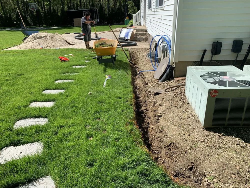 Custom landscape installation in Eastport, NY - Green Touch Landscaping Services