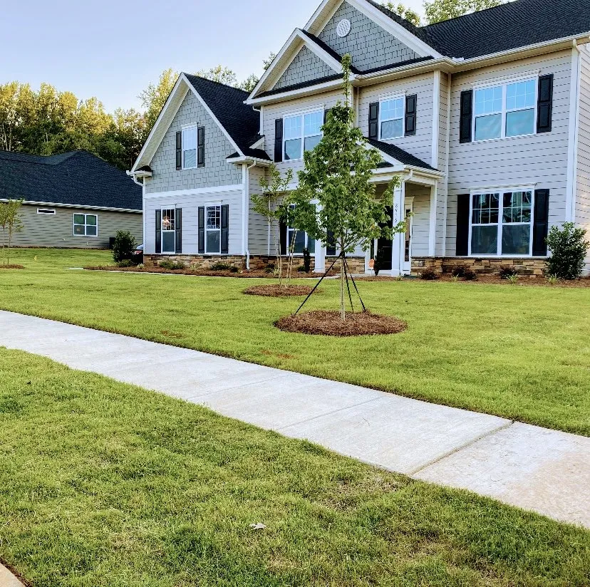 Custom yard cleanup service with custom design in Charlotte, NC by Green Touch Lawn Care
