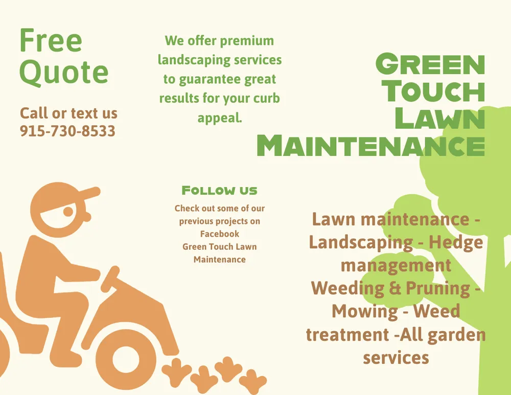 Custom lawn mowing service experts serving El Paso, TX - Green Touch Lawn Maintenance