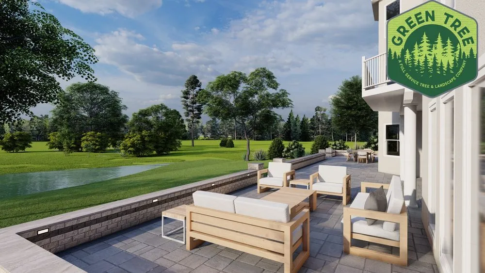 Custom garden landscaping in Columbus, OH by Green Tree