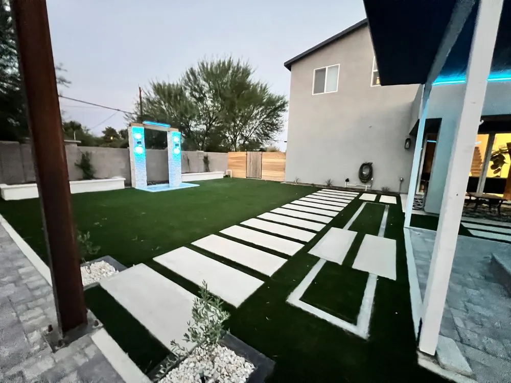 Local yard maintenance with custom design in Phoenix, AZ by Green Trust Landscapes