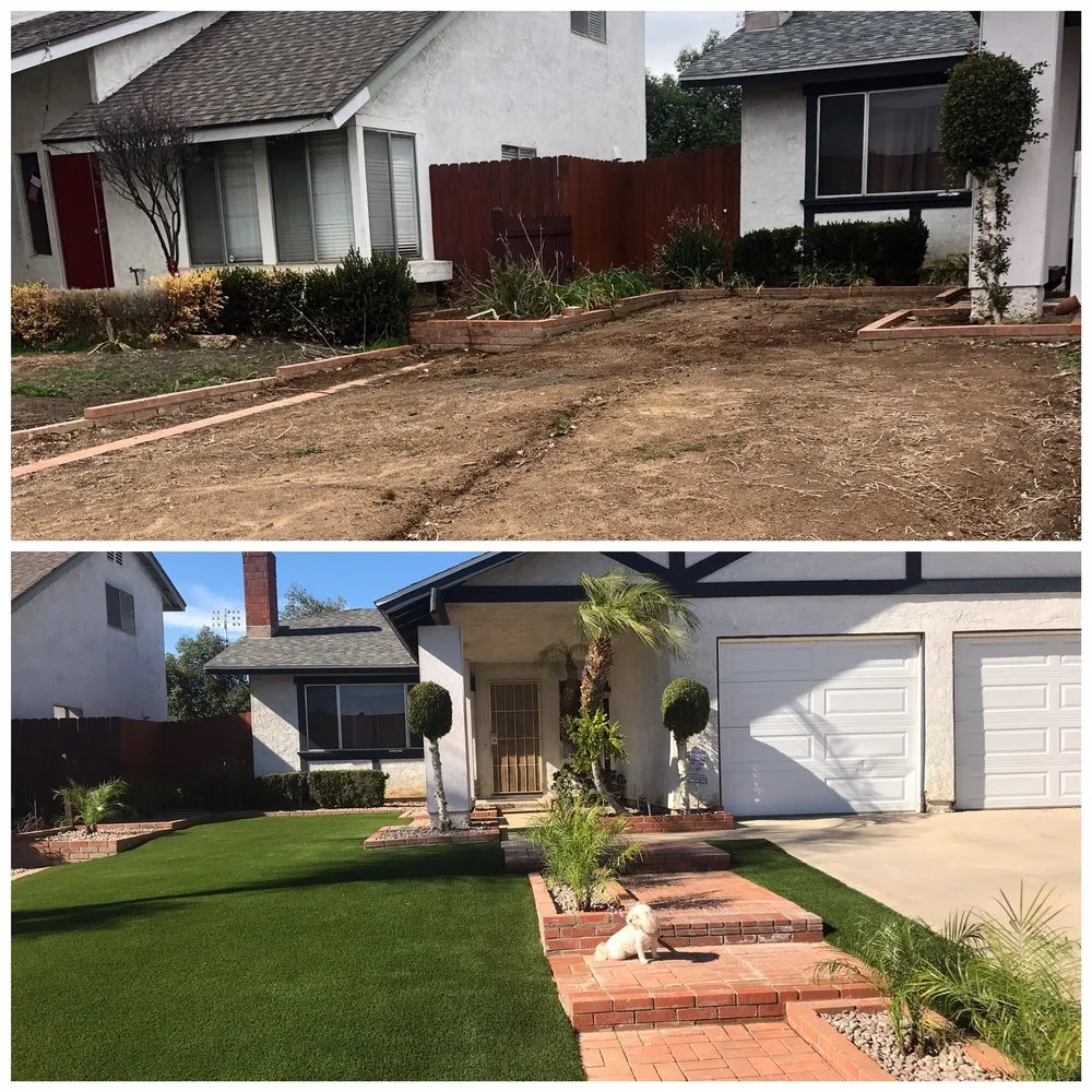 Reliable outdoor landscaping for residential properties in Moreno Valley, CA by Green Turf