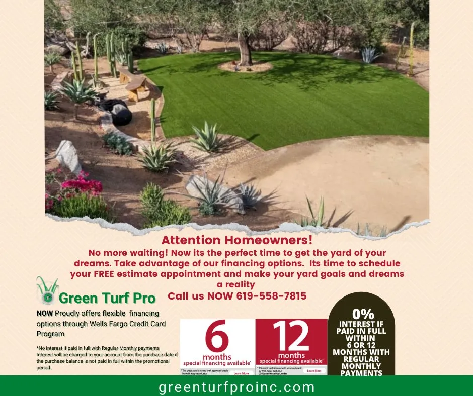 Custom lawn care service in Lemon Grove, CA by Green Turf Pro