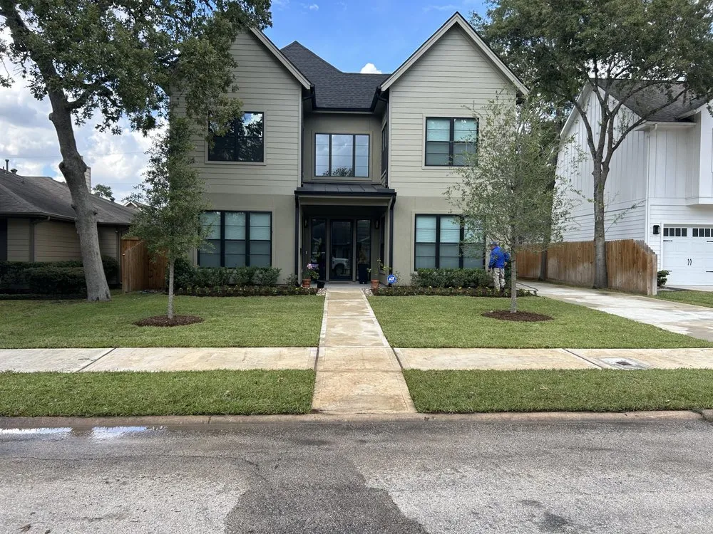 Reliable landscape installation with custom design in Houston, TX by Green up