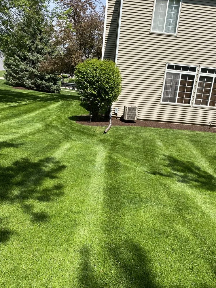 Professional lawn mowing service in Harvard, IL by Green Valley Landscaping