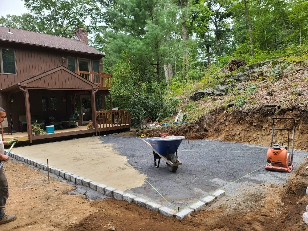 Local landscape installation in Danbury, CT by Green Valley Property Maintenance