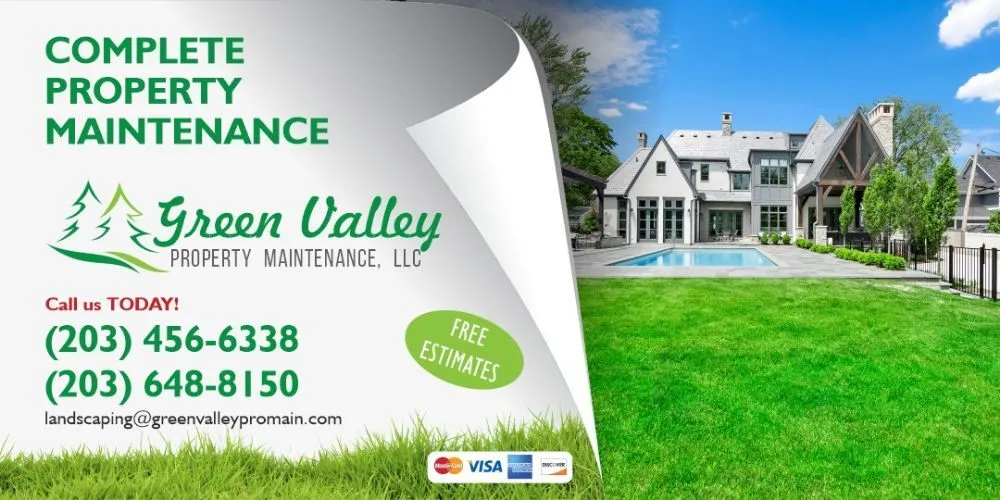 Expert garden landscaping with custom design in Danbury, CT by Green Valley Property Maintenance