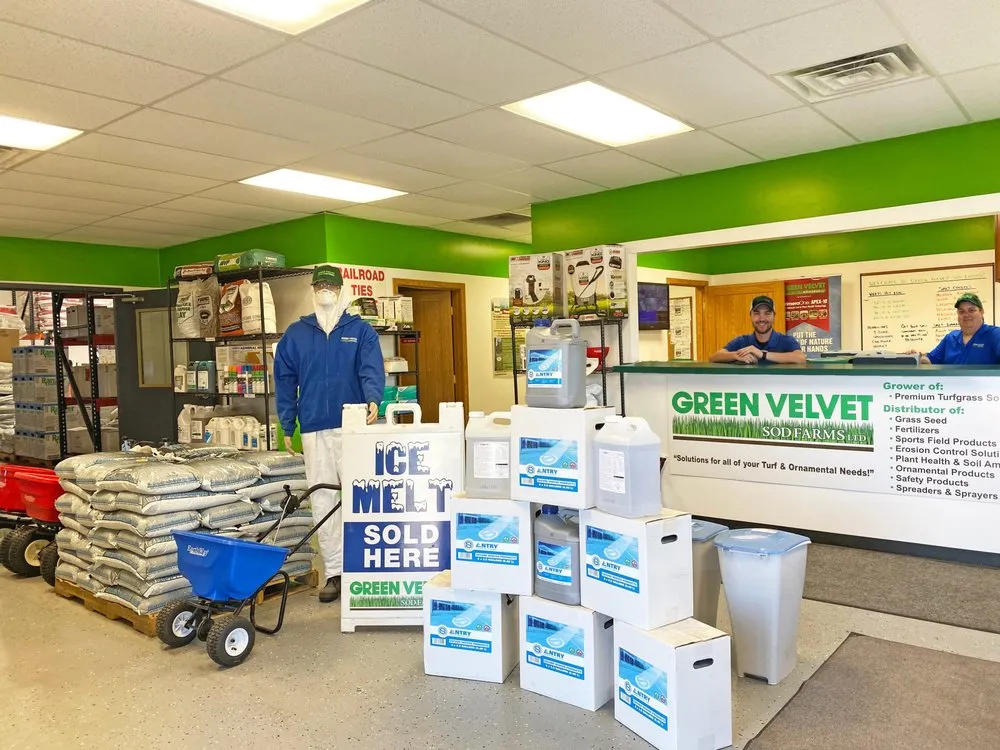 Professional lawn mowing service for residential properties in West Carrollton, OH by Green Velvet Sod Farms