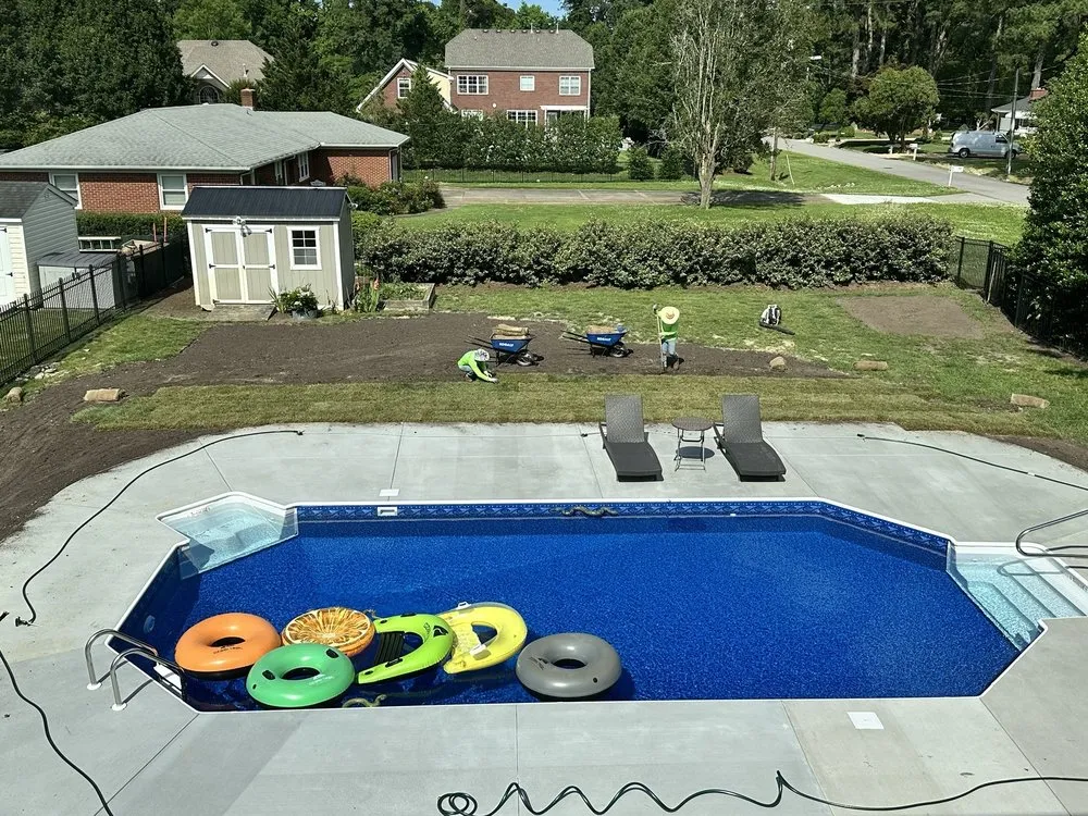 Affordable landscape design near you in Newport News, VA by Green View Lawn Care