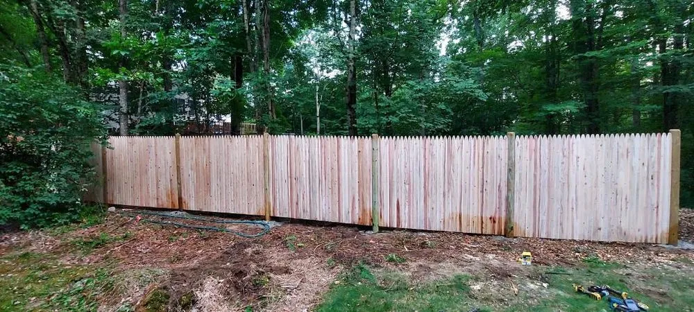 Professional yard cleanup service in Manchester, NH by Green Vision