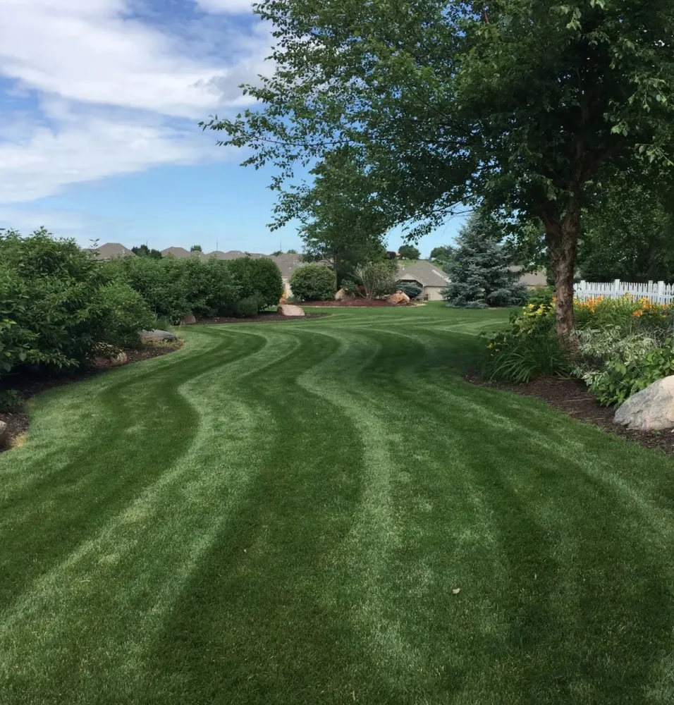 Reliable lawn mowing service for beautiful yards in Omaha, NE by Green Wings Lawn and Landscape