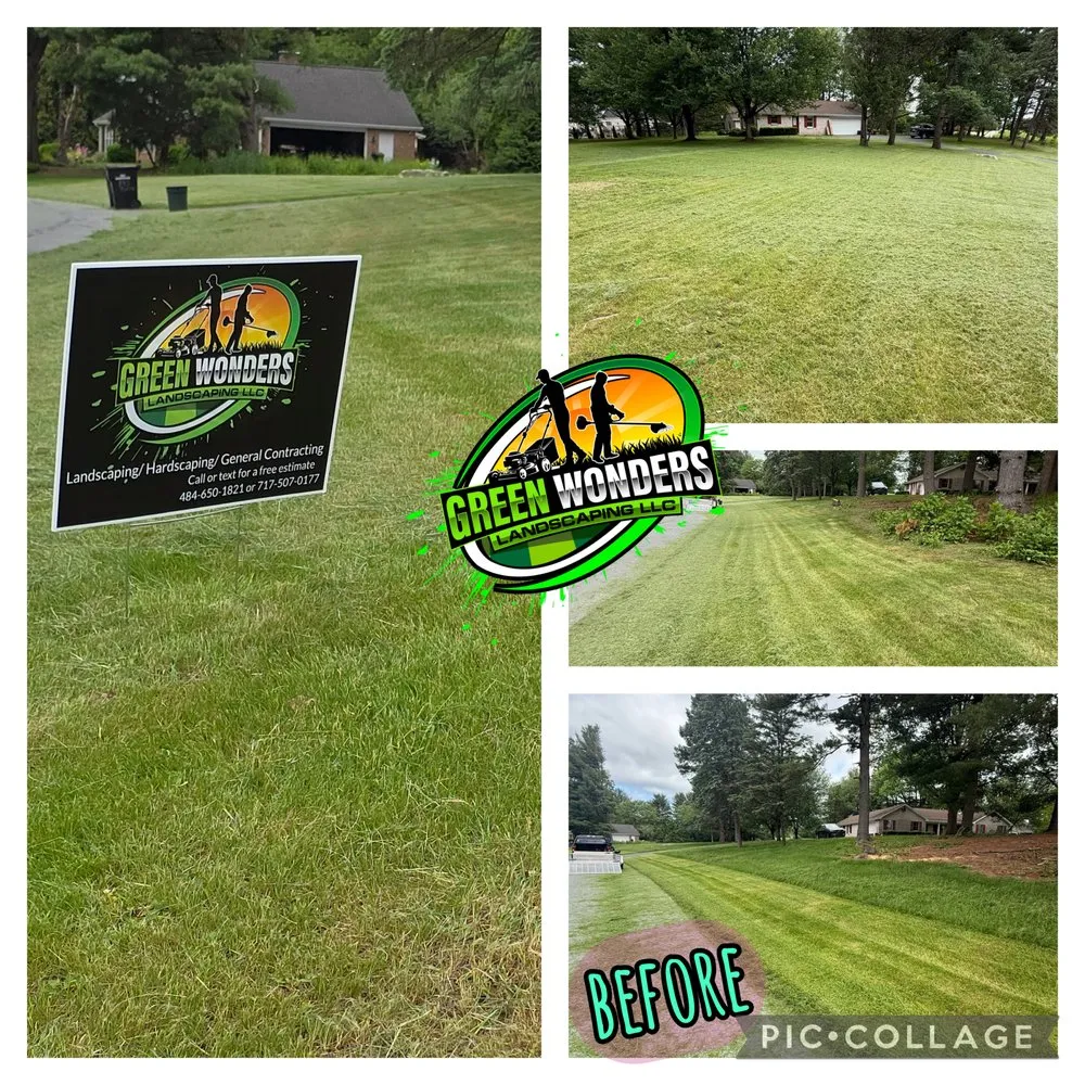 Custom yard cleanup service in Shoemakersville, PA by Green Wonders Landscaping