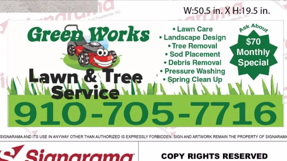 Reliable yard cleanup service for year-round maintenance in Fayetteville, NC by Green Works Lawn&Tree Service
