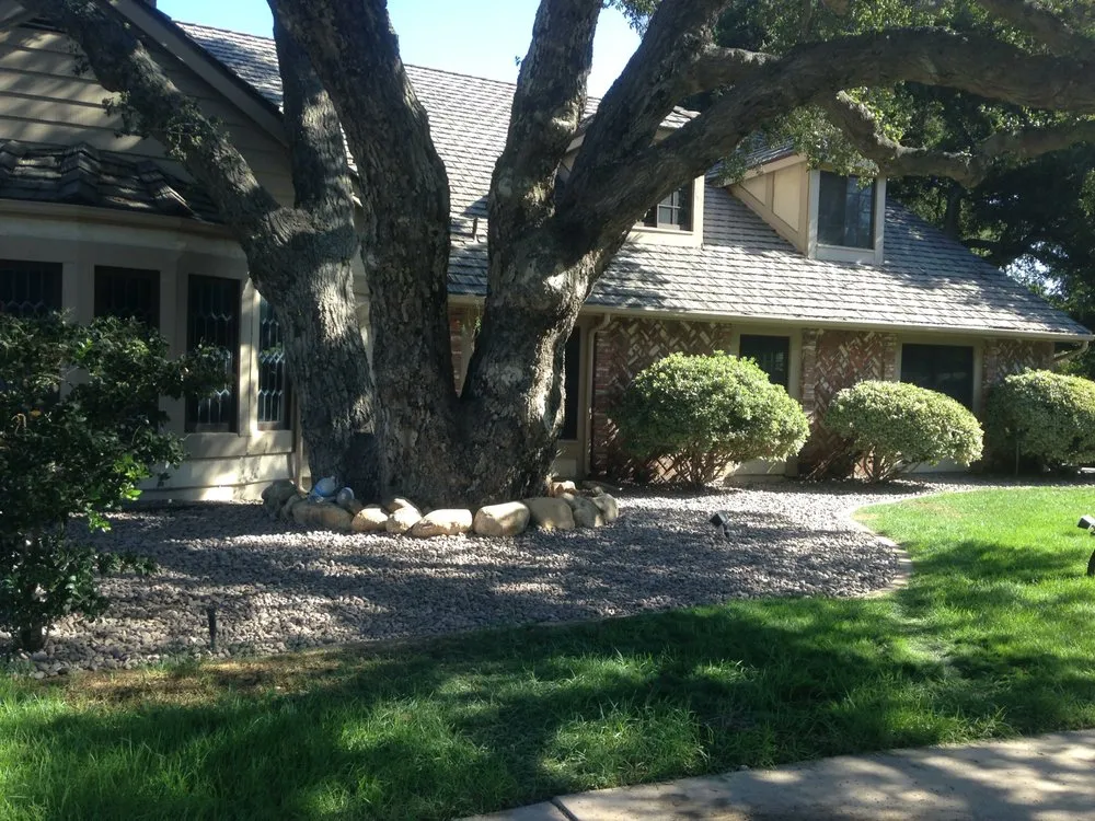 Custom landscape installation with custom design in Val Verde, CA by Green Works SCV