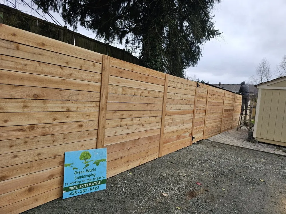 Expert yard cleanup service for year-round maintenance in Everett, WA by Green World Landscaping