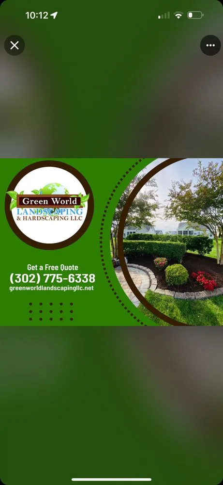 Custom garden landscaping in Frankford, DE by Green World landscaping