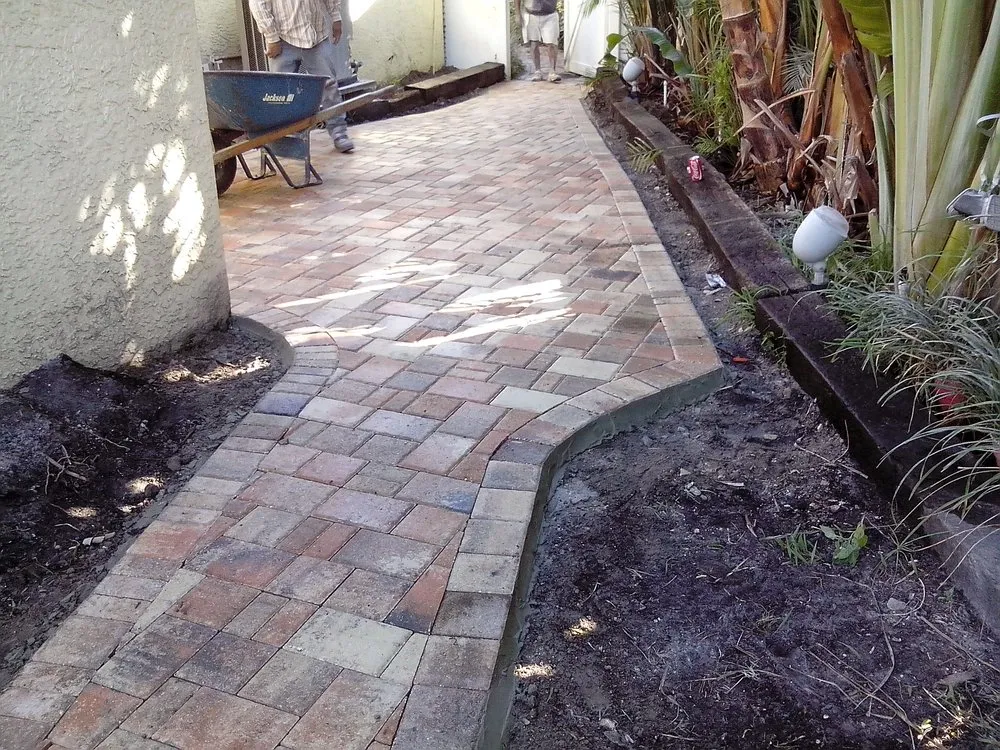 Professional landscape installation in Saint Petersburg, FL by Green World Pavers Landscaping