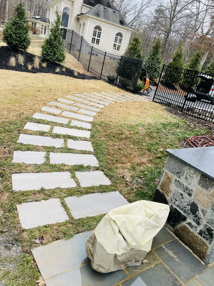 Custom landscape installation in Potomac, MD - Green Yard Keeper