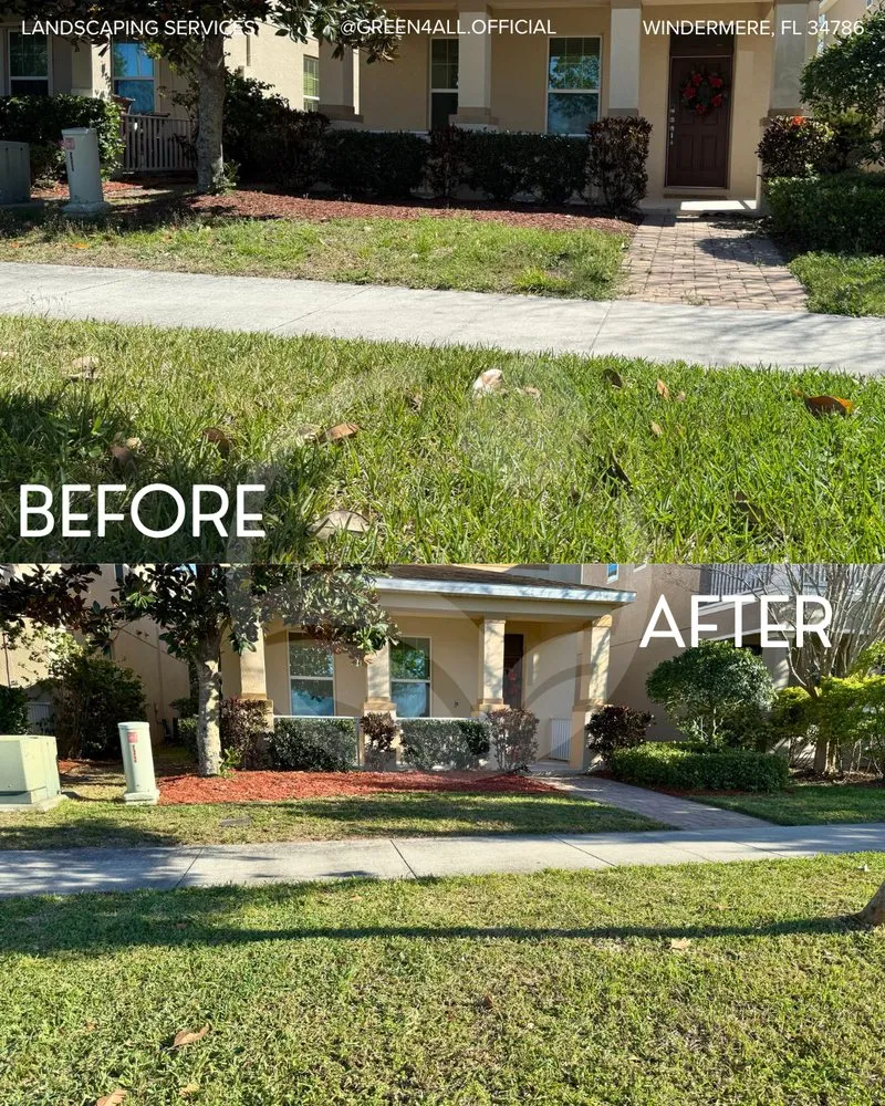 Top-rated garden landscaping for beautiful yards in Windermere, FL by Green4all Landscaping