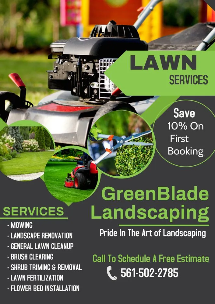 Professional yard maintenance experts serving West Palm Beach, FL - GreenBlade Landscaping