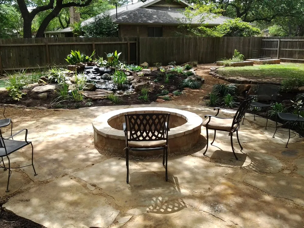 Local yard cleanup service with custom design in Austin, TX by Greener Austin