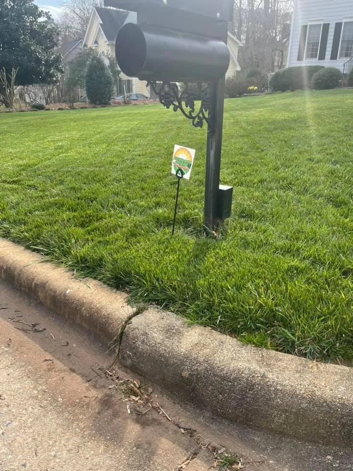 Professional garden landscaping in Raleigh, NC by Greener Days Turf Care