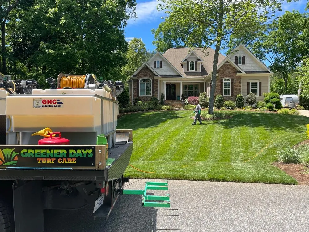Professional yard cleanup service with custom design in Raleigh, NC by Greener Days Turf Care