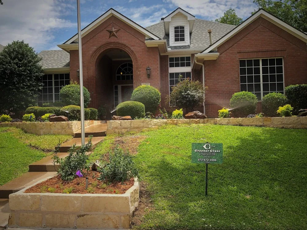 Custom outdoor landscaping for outdoor upgrades across Forney, TX - Greener Grass Landscaping & Irrigation