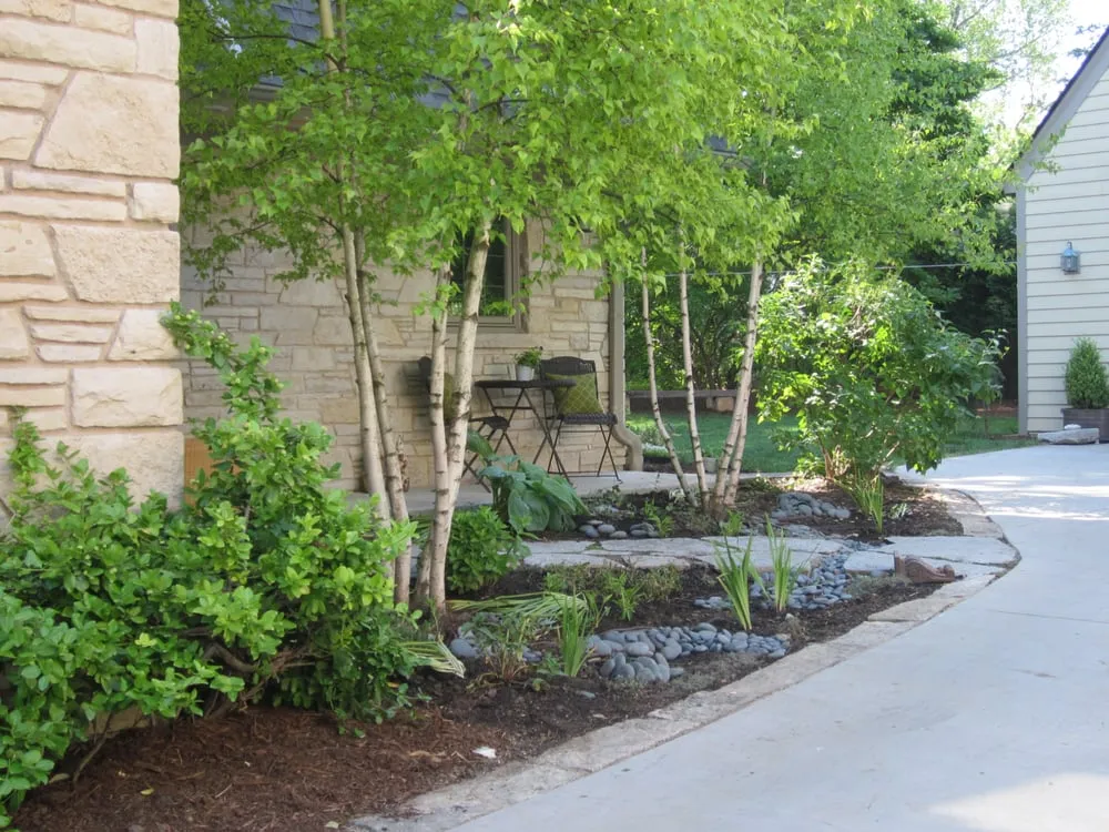 Professional residential landscaping for homes in Milwaukee, WI by Greener Roofs & Gardens