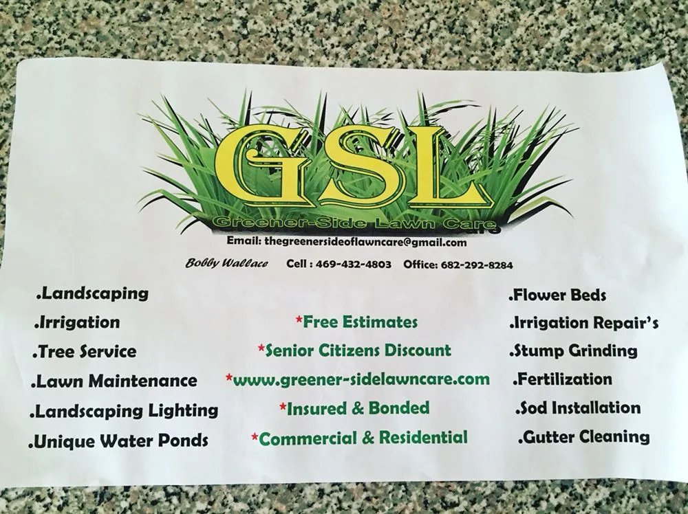 Local lawn care service experts serving Mesquite, TX - Greener Side Lawn Care