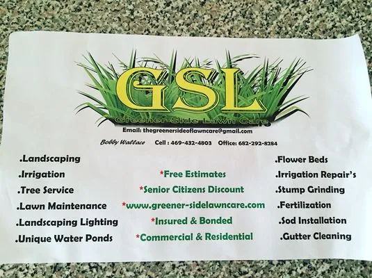 Greener Side Lawn Care Logo