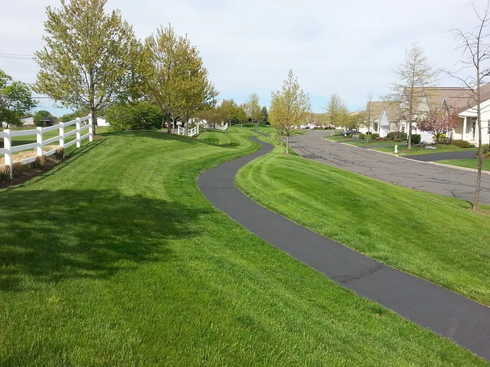 Local lawn mowing service with custom design in Hatboro, PA by Greener Turf Management