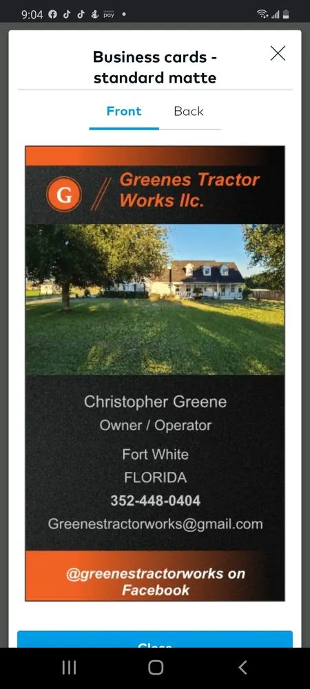 Professional lawn mowing service experts serving Fort White, FL - Greenes Tractor Works
