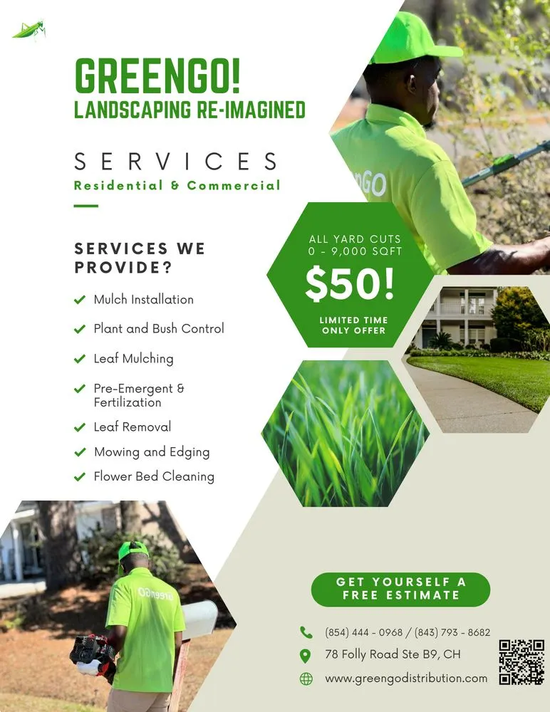 Professional outdoor landscaping in Charleston, SC by GreenGo Landscaping