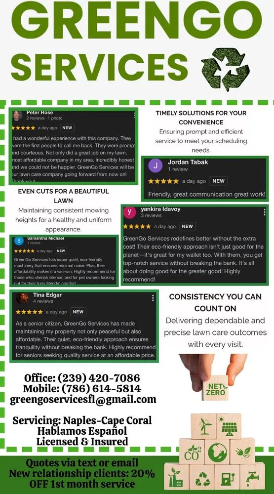 Affordable landscaping services for homes in Fort Myers, FL by GreenGo Services