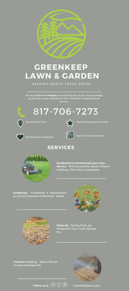 Custom lawn care service for residential properties in Northlake, TX by Greenkeep Lawn & Garden