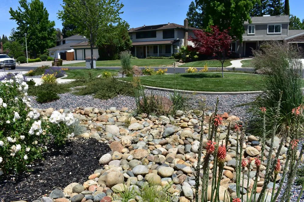 Expert yard maintenance with custom design in Folsom, CA by Greenland Pools & Landscape