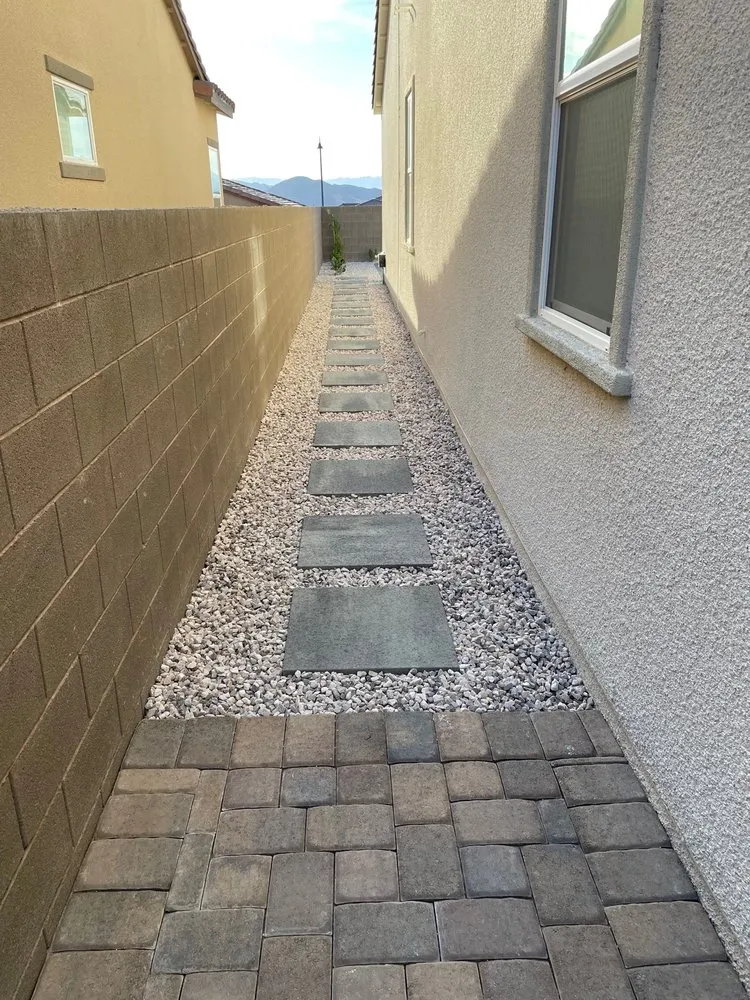 Custom landscape design in Las Vegas, NV by GreenLeaves Landscaping