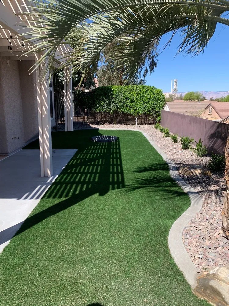 Top-rated landscape design with custom design in Las Vegas, NV by GreenLeaves Landscaping