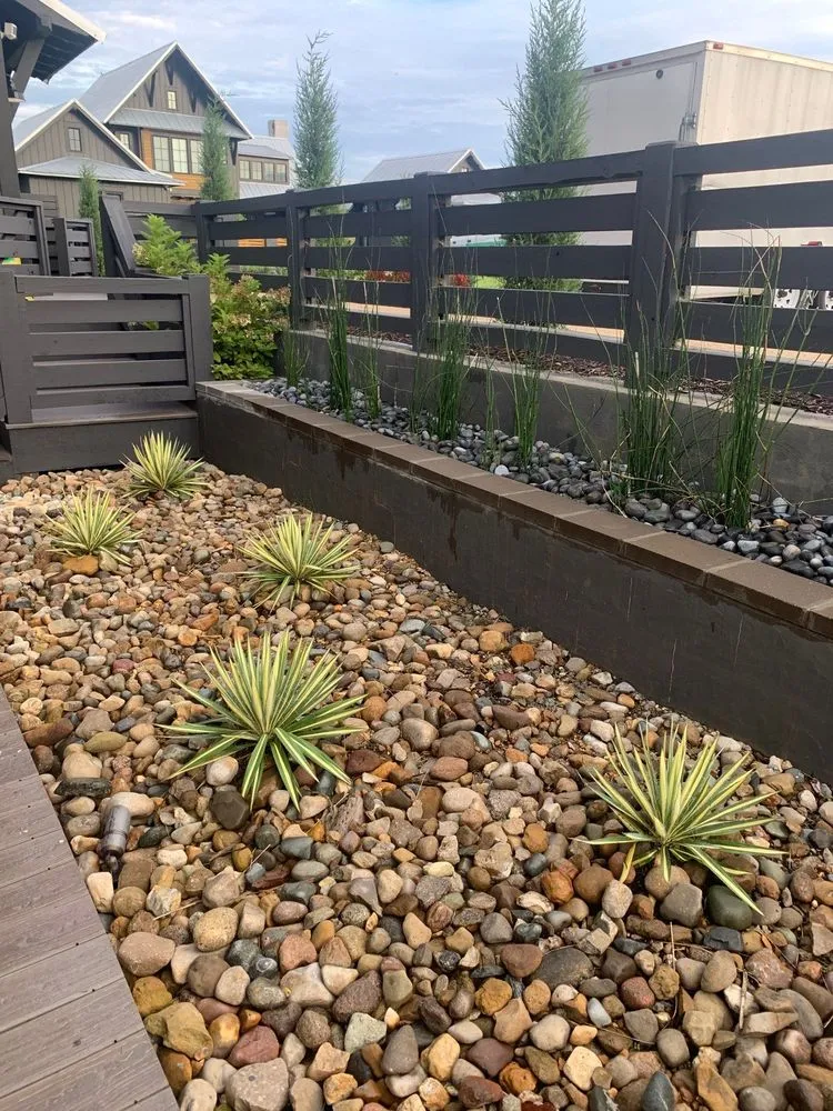 Custom landscape installation in Hattiesburg, MS - Greenline Landscape