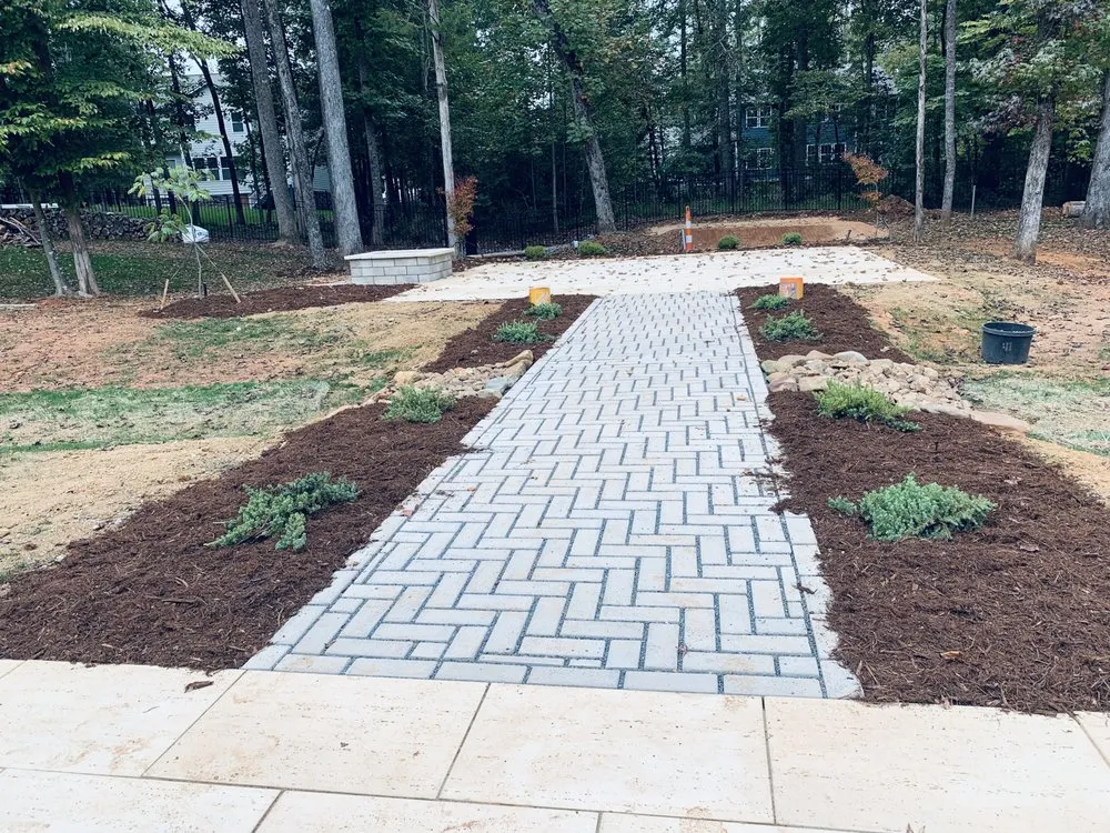 Custom landscape design in Midland, NC - Greenman Land Management