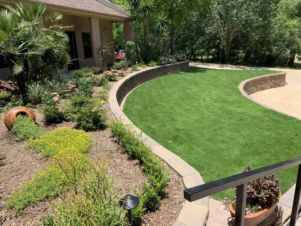 Custom landscape design in Rosenberg, TX - GreenMark Environmental