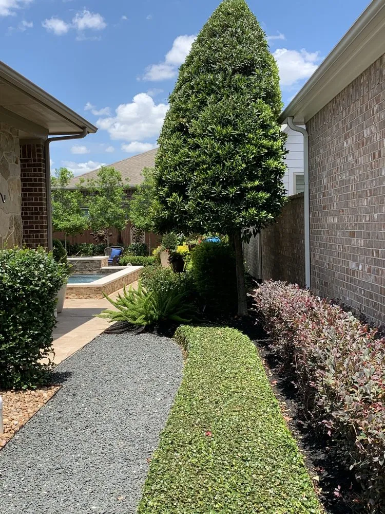 Custom garden landscaping in Rosenberg, TX - GreenMark Environmental