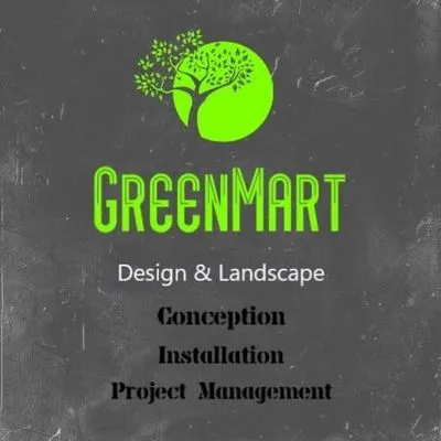 GreenMart Design & Landscape Logo