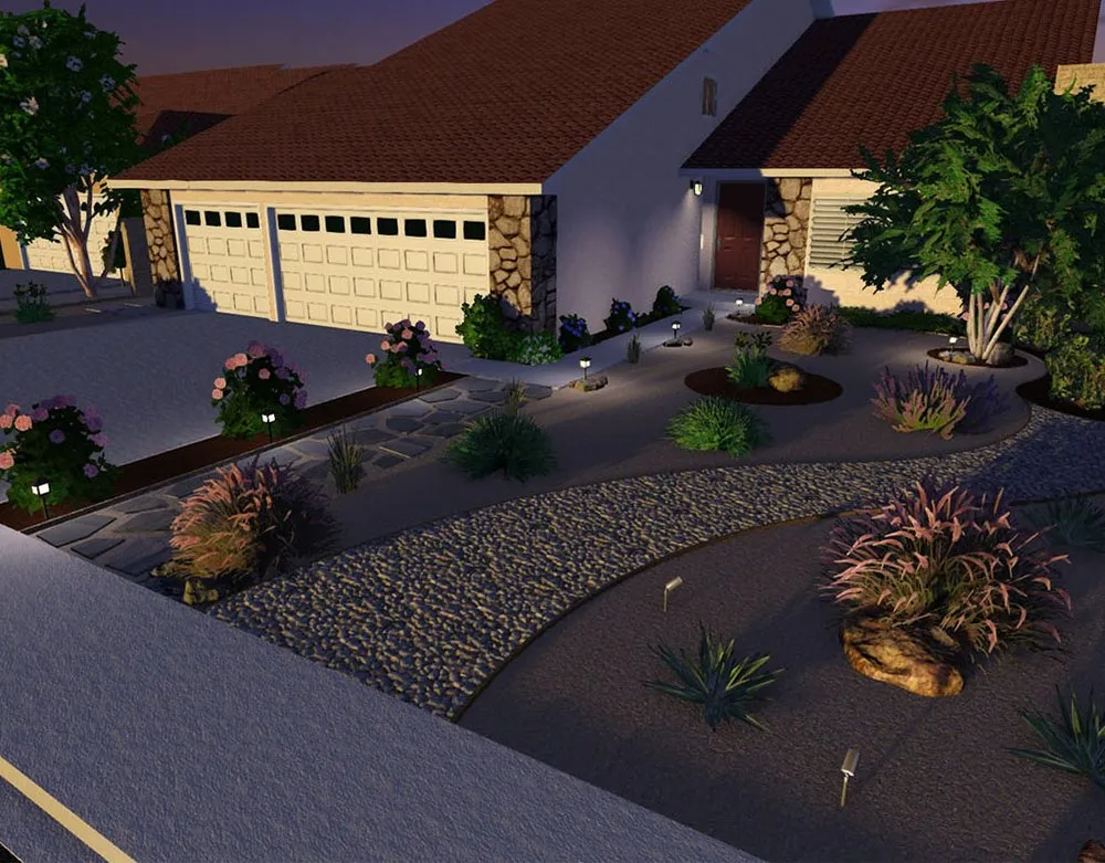 Professional lawn care service for residential properties in Santa Clarita, CA by GreenPro Direct